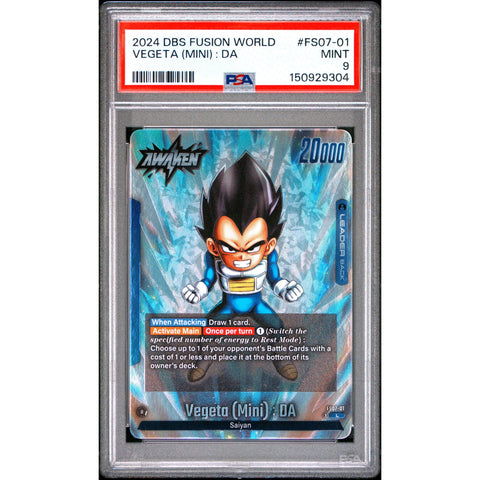 2024 DRAGON BALL VEGETA (MINI) : DA FS07-01 PSA 9