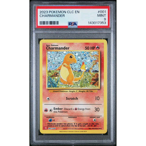 2023 POKEMON CLC CHARMANDER 001/034 PSA 9