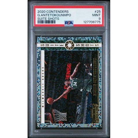 2020 PANINI CONTENDERS SUITE SHOTS G. ANTETOKOUNMPO 25 PSA 9