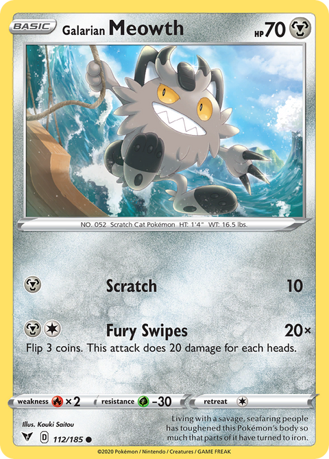 Galarian Meowth - 112/185