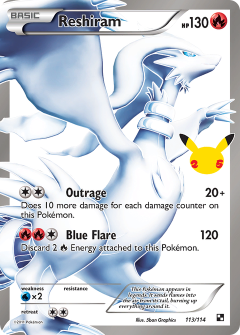 Reshiram - 113/114 (Celebrations)