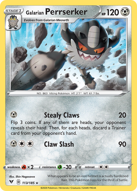 Galarian Perrserker - 113/185