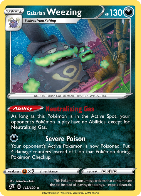 Galarian Weezing - 113/192