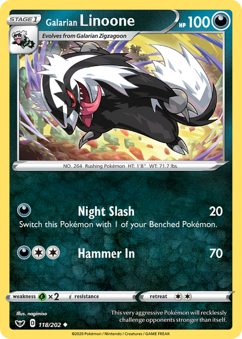 Galarian Linoone - 118/202