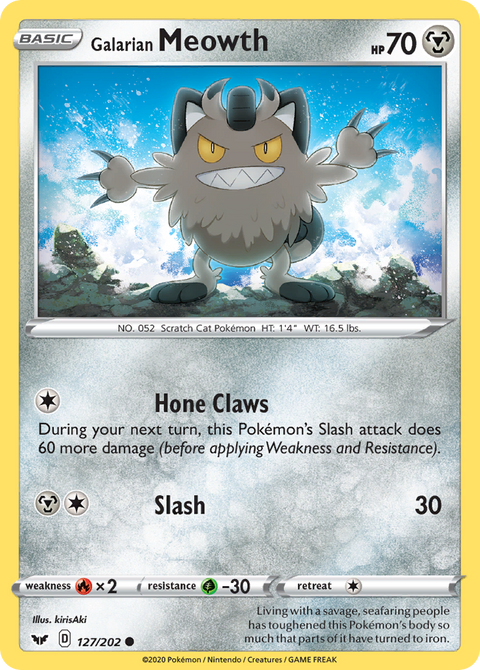 Galarian Meowth - 127/202