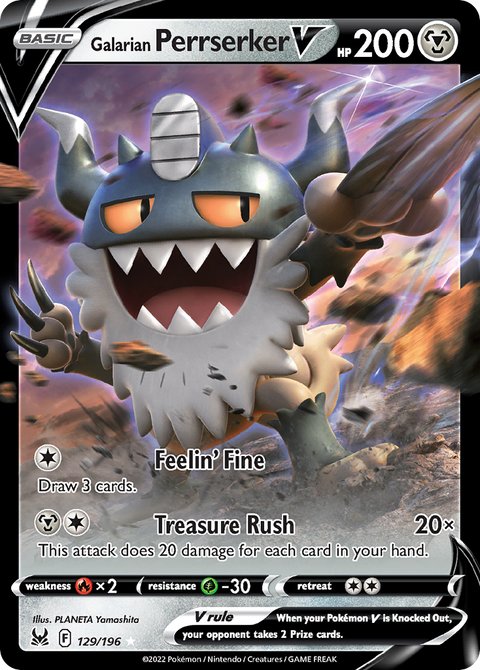 Galarian Perrserker V - 129/196
