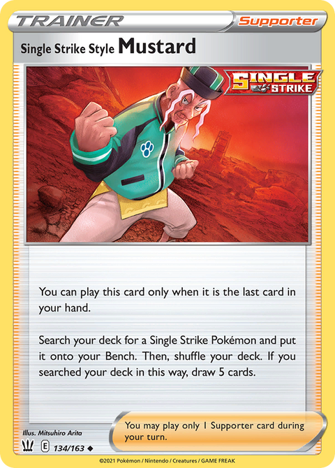 Single Strike Style Mustard - 134/163