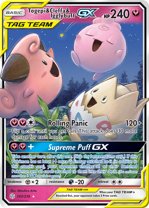 Togepi & Cleffa & Igglybuff GX - 143/236