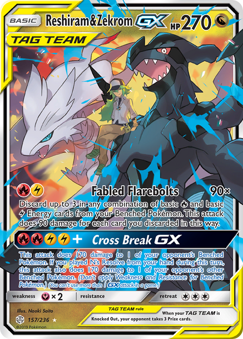 Reshiram & Zekrom GX - 157/236