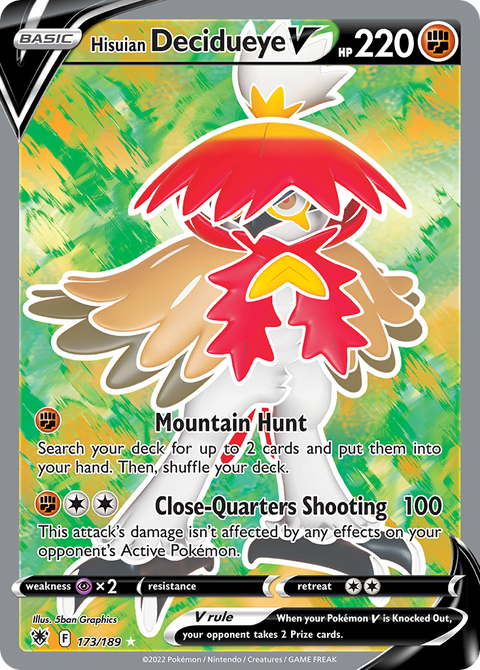Hisuian Decidueye V - 173/189