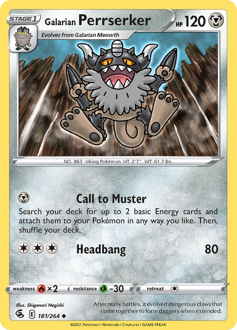 Galarian Perrserker - 181/264