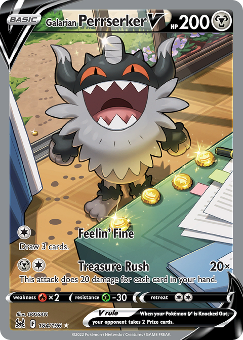 Galarian Perrserker V - 184/196