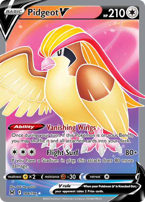 Pidgeot V - 188/196