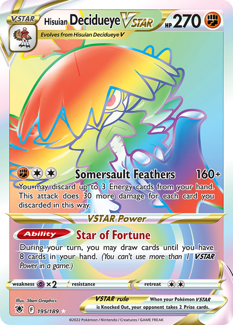 Hisuian Decidueye VSTAR - 195/189