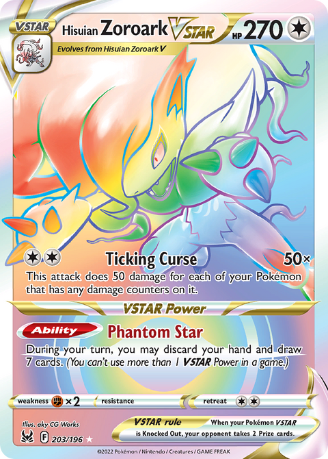 Hisuian Zoroark VSTAR - 203/196