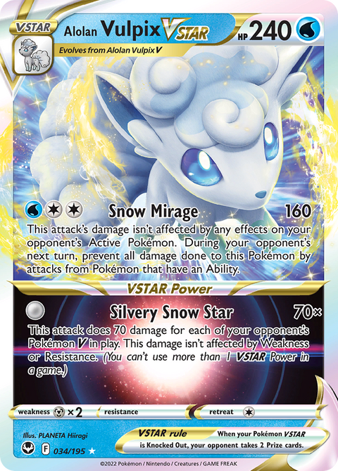 Alolan Vulpix VSTAR - 034/195