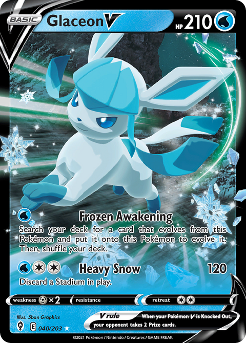 Glaceon V - 040/203