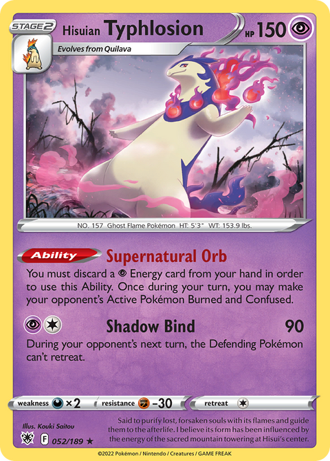 Hisuian Typhlosion - 052/189