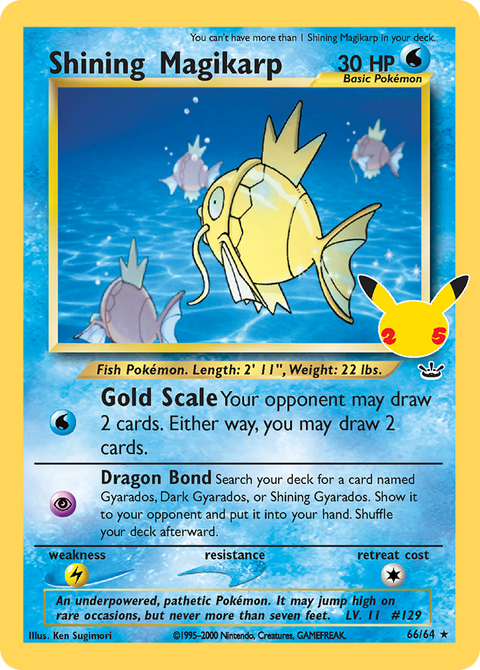 Shining Magikarp - 66/64 (Celebrations)