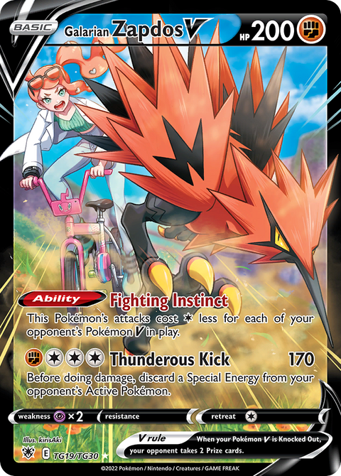 Galarian Zapdos V - TG19/TG30