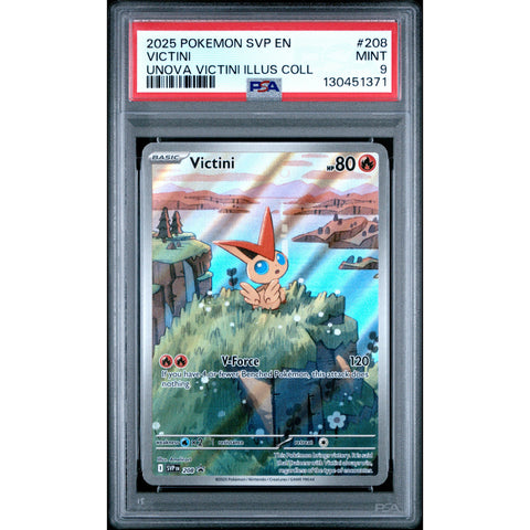 2025 POKEMON PROMO VICTINI ILLUSTRATION COLLECTION SVP208 PSA 9