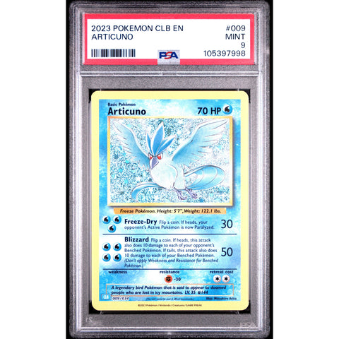 2023 POKEMON CLASSIC COLLECTION ARTICUNO 009/034 PSA 9