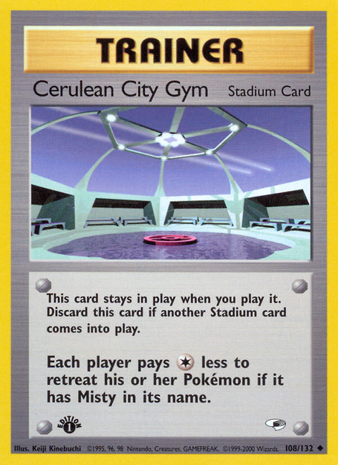 Cerulean City Gym - 108/132 (1st Edition)