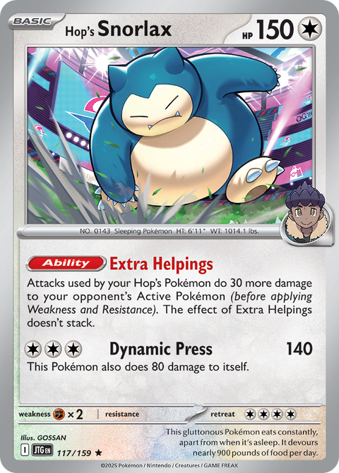 Hop's Snorlax - 117/159