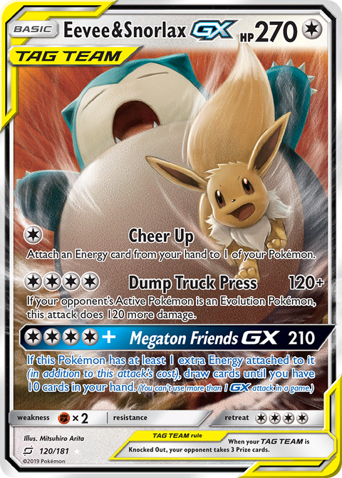 Eevee & Snorlax Tag Team GX - 120/181