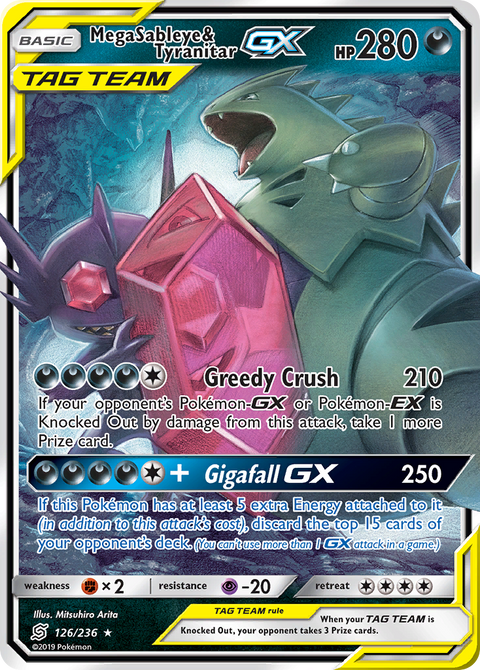 Mega Sableye & Tyranitar Tag Team GX - 126/236