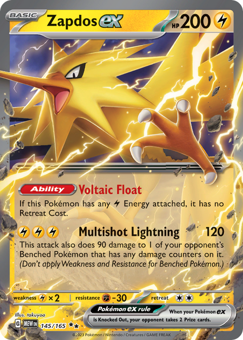 Zapdos EX - 145/165