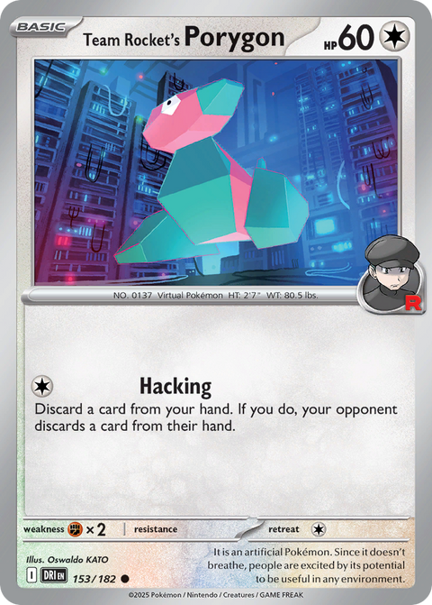 Team Rocket's Porygon - 153/182