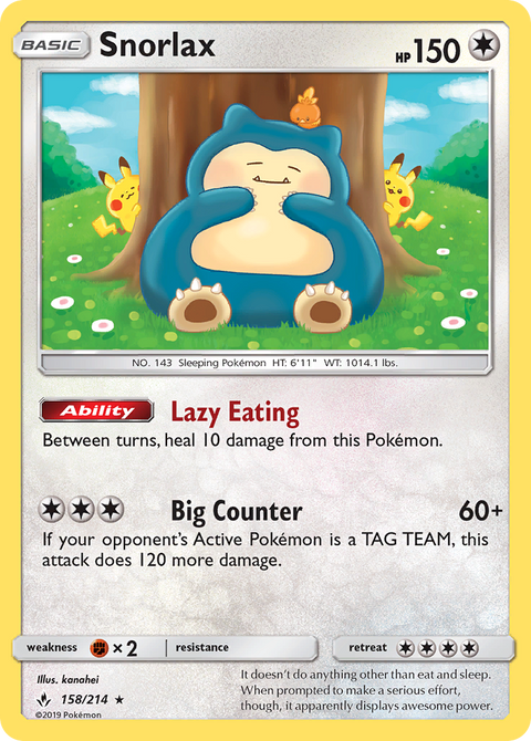 Snorlax - 158/214
