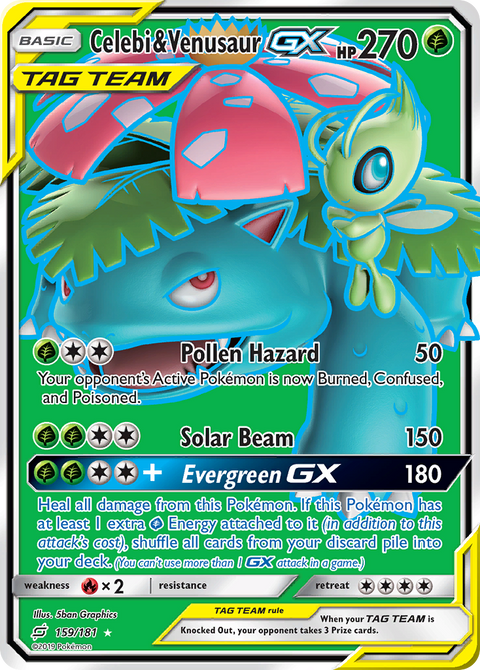Celebi & Venusaur Tag Team GX - 159/181