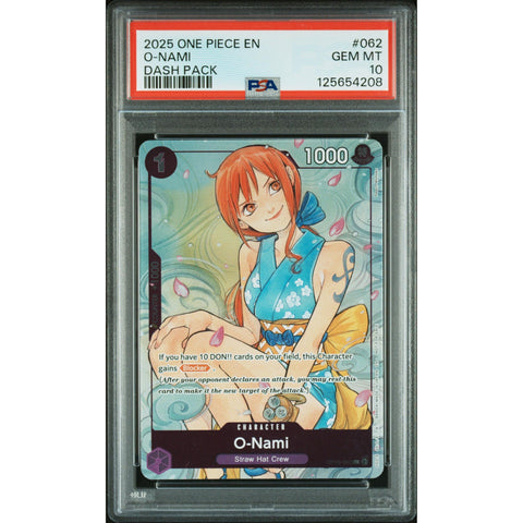 2025 ONE PIECE DASH PACK O-NAMI 062 PSA 10