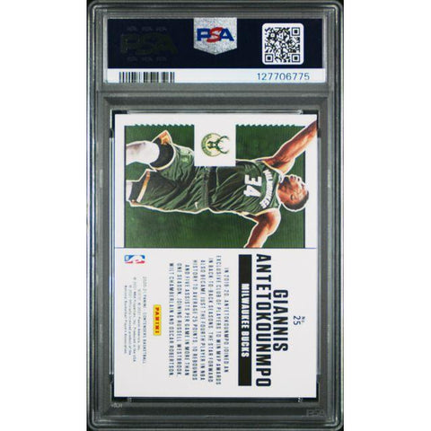 2020 PANINI CONTENDERS SUITE SHOTS G. ANTETOKOUNMPO 25 PSA 9