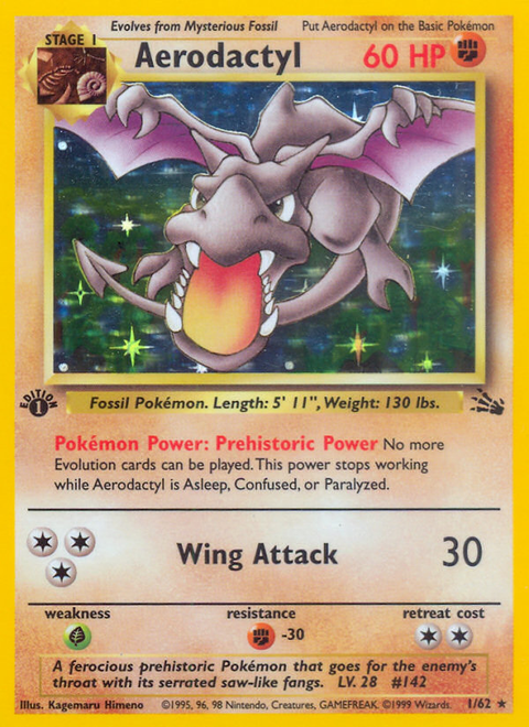 Aerodactyl - 1/62 (1st Edition)