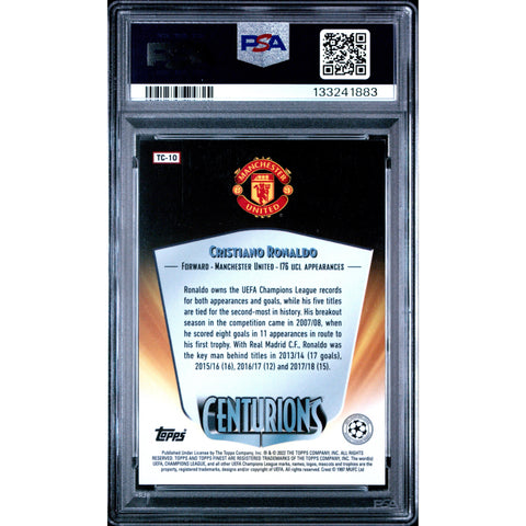 2021-2022 TOPPS CRISTIANO RONALDO TC10 PSA 9