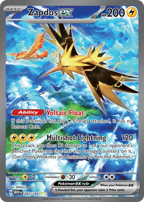 Zapdos EX - 202/165