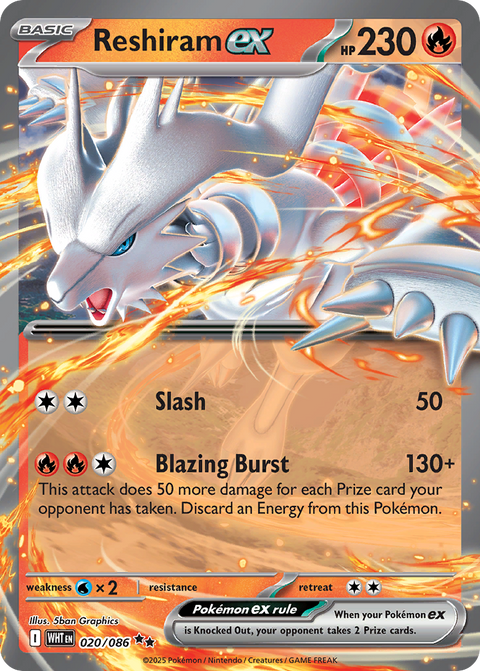 Reshiram EX - 020/086