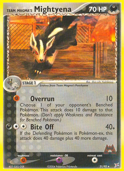 Team Magma's Mightyena - 21/95