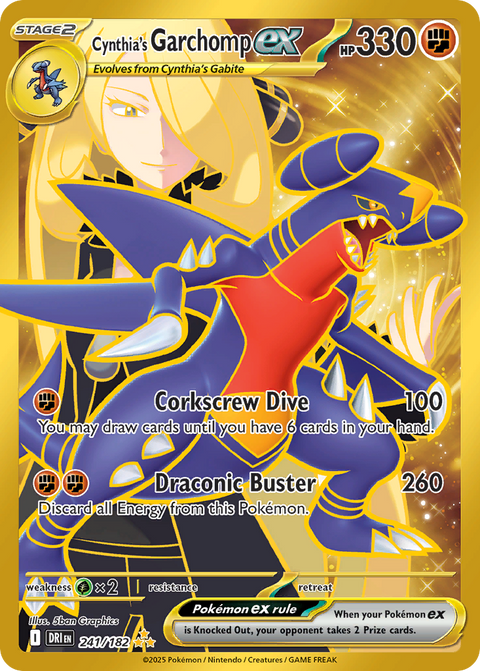Cynthia's Garchomp EX - 241/182
