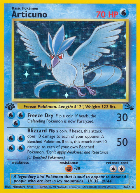 Articuno - 2/62 (1st Edition)