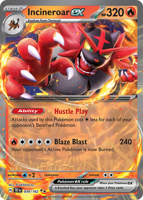 Incineroar EX - 034/162