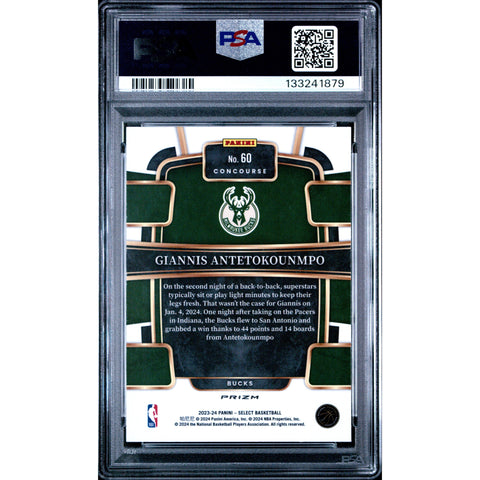 2023 PANINI PANINI SELECT GIANNIS ANTETOKOUNMPO 60 PSA 9