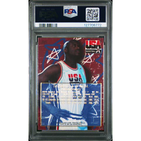 1994 FLAIR USA DREAMSCAPES SHAQUILLE O'NEAL 80 PSA 8