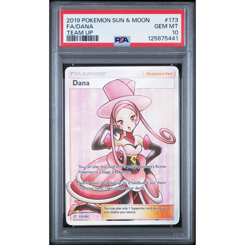 2019 POKEMON TEAM UP DANA 173/181 PSA 10