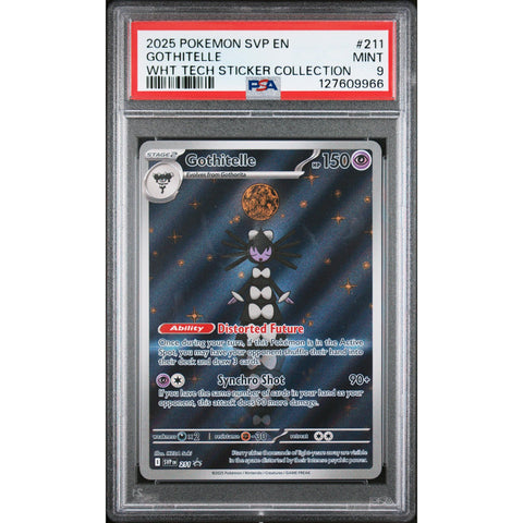 2025 POKEMON PROMO GOTHITELLE TECH STICKER COLLECTION SVP211 PSA 9