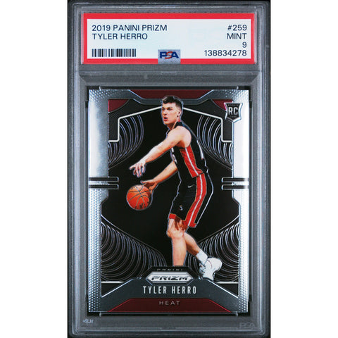 2019 PANINI PANINI PRIZM TYLER HERRO 259 PSA 9