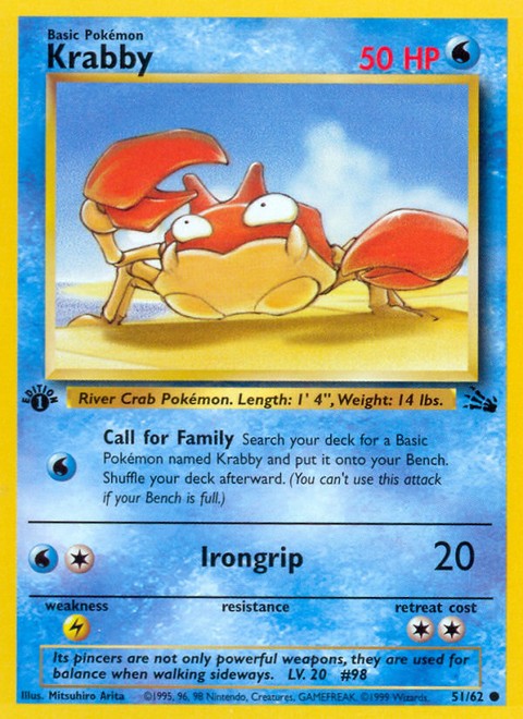 Krabby - 51/62 (1st Edition)